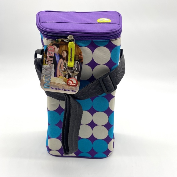 Igloo Insulated 2 Bottle Wine Personal Cooler Tote - Picture 1 of 6